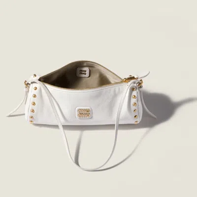 Miu Miu Leather Pouch In Pattern