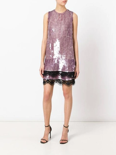 Shop Tom Ford Sequined Shift Dress In Pink
