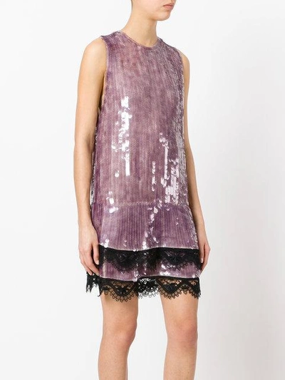 Shop Tom Ford Sequined Shift Dress In Pink