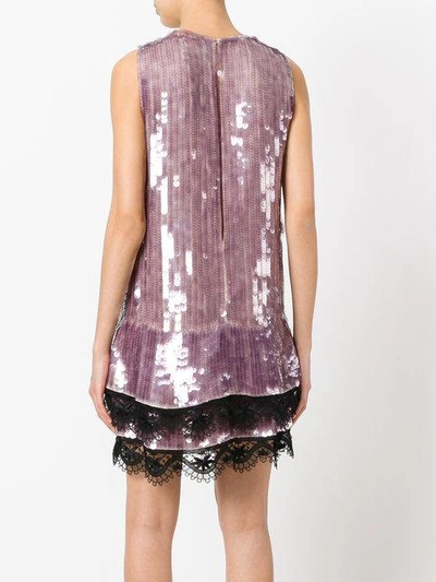 Shop Tom Ford Sequined Shift Dress In Pink