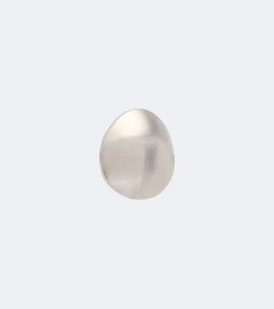 Alaïa Dome Small Stud Earrings In Silver