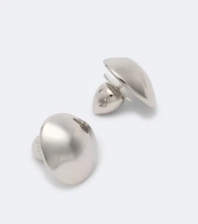 Alaïa Dome Small Stud Earrings In Silver
