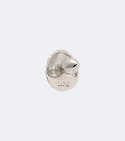 Alaïa Dome Small Stud Earrings In Silver