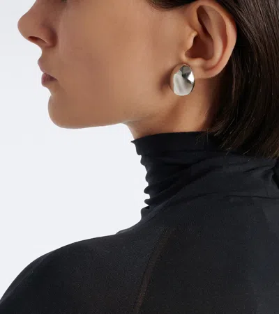 Alaïa Dome Small Stud Earrings In Silver