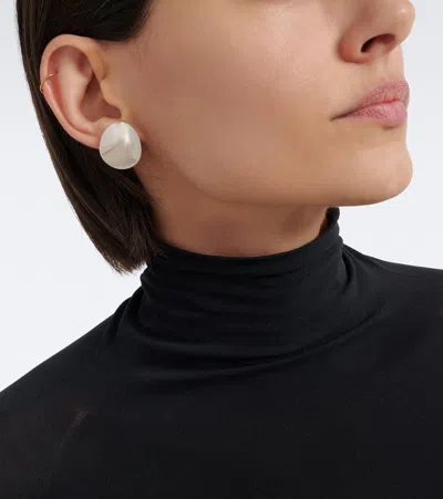 Alaïa Dome Small Stud Earrings In Silver