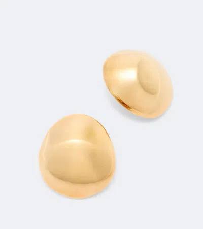 Alaïa Alaia Dome Medium Stud Earrings In Gold