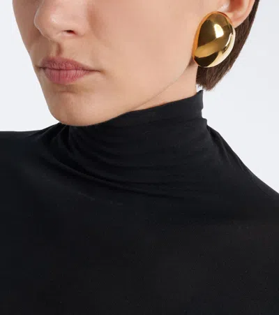 Alaïa Alaia Dome Medium Stud Earrings In Gold