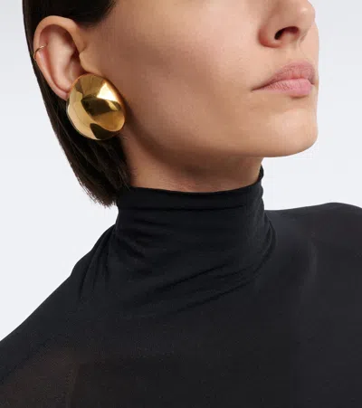Alaïa Alaia Dome Medium Stud Earrings In Gold