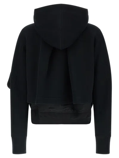 Sacai Sponge Double-layer Bomber Jacket In Negro