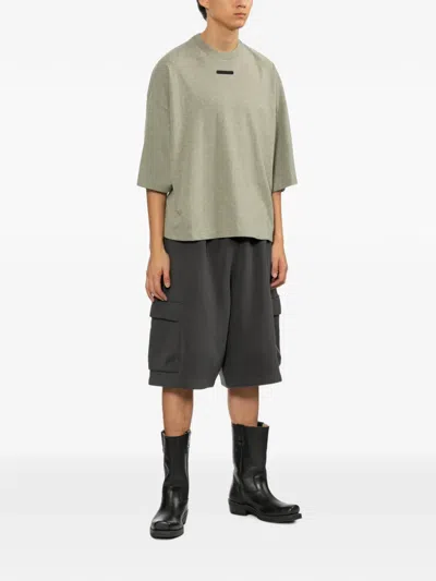 Essentials Logo-patch T-shirt In Gray