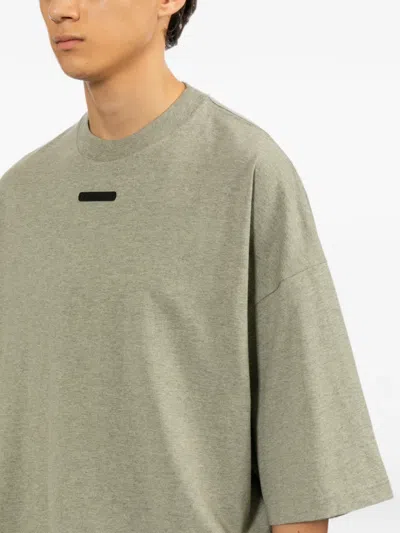Essentials Logo-patch T-shirt In Gray