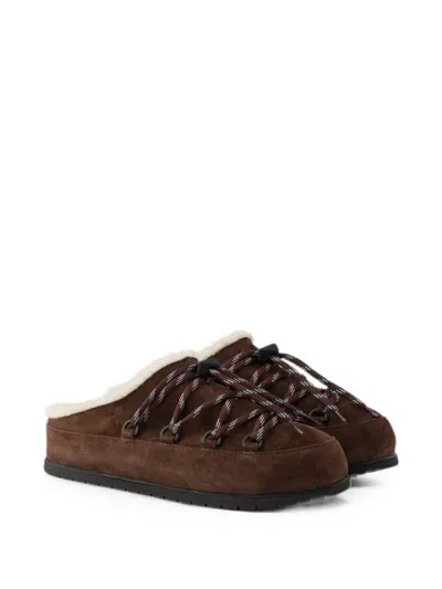 Prada Round Toe Mules In Multi