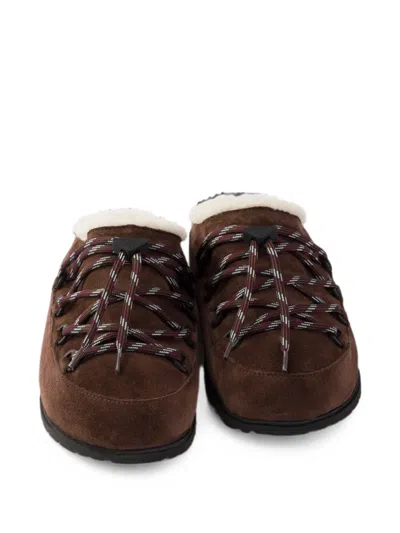 Prada Round Toe Mules In Multi