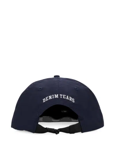 Denim Tears Zip Code Cap In Blue