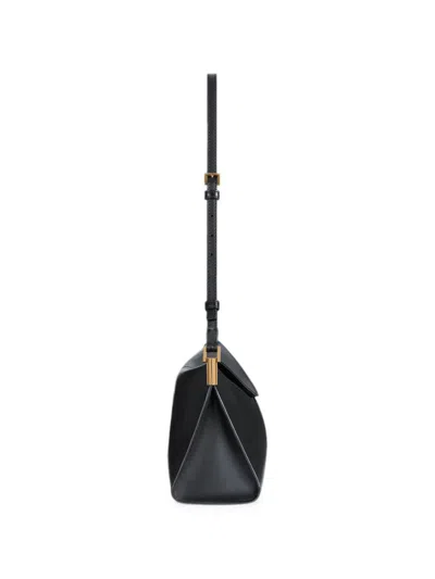 Balmain 64-83 Medium Bag In Smooth Leather In Black