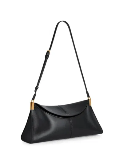 Balmain 64-83 Medium Bag In Smooth Leather In Black