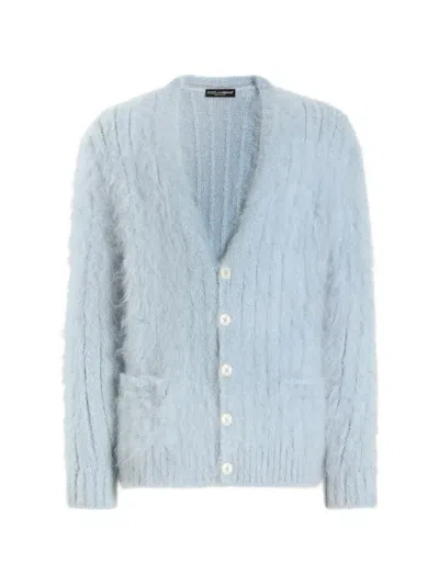 Dolce & Gabbana Wool Turtleneck Pullover In Blue
