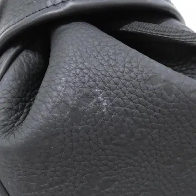 Pre-owned Louis Vuitton Black Leather Backpack ()