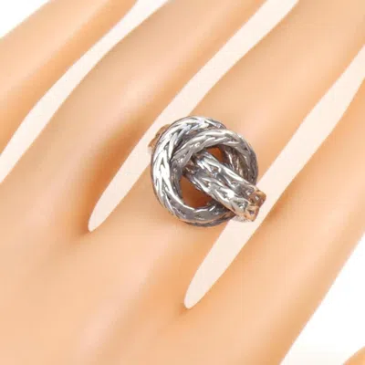 Pre-owned Hermes Silver Band Ring ()