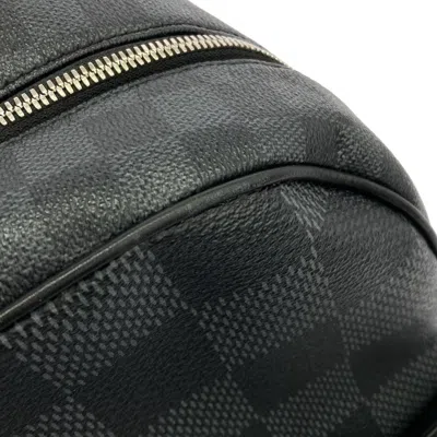 Pre-owned Louis Vuitton Graphite Coated Canvas Backpack ()