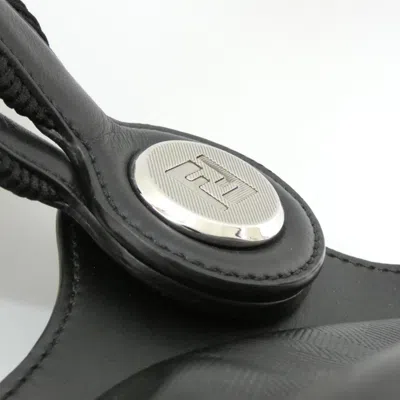 Pre-owned Fendi Black Leather Backpack ()