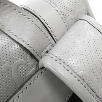 Pre-owned Gucci Gray Leather Backpack ()