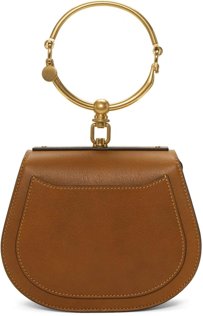 Shop Chloé Tan Small Nile Bracelet Bag