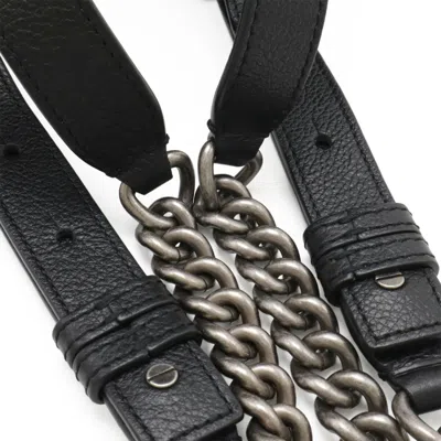 Pre-owned Chanel Black Leather Backpack ()