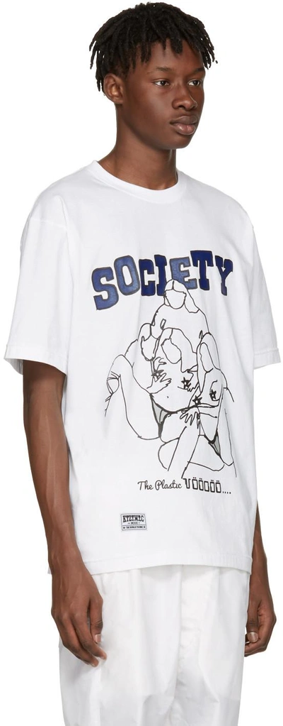 Shop Ktz White 'society' T-shirt