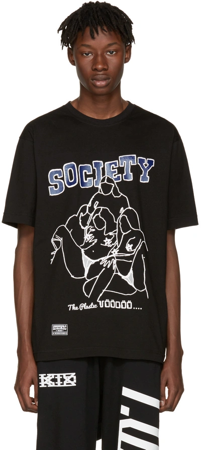 Shop Ktz Black 'society' T-shirt