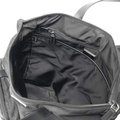 Pre-owned Prada Black Nylon Leather Backpack ()
