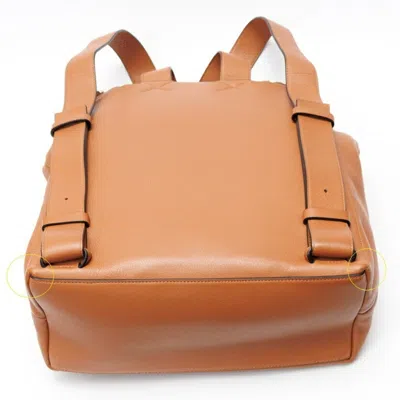 Pre-owned Loewe Brown Leather Backpack ()