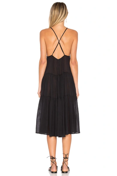 Shop Mara Hoffman Tiered Ankle Dress In Black