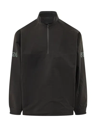 Essentials Half Zip Track Jacket In Black