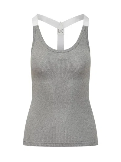 Off-white Mini Stylish Top In Gray