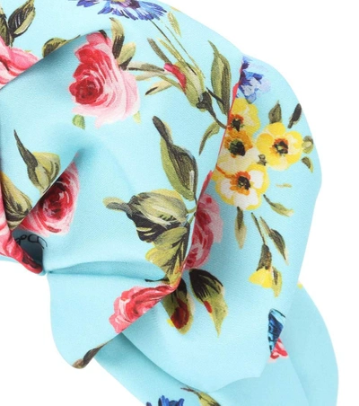 Shop Dolce & Gabbana Floral Headband In Rose Rosa F. Azzurro