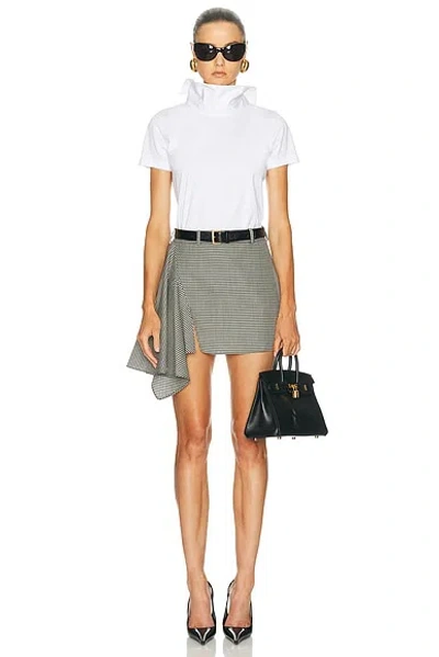Givenchy Mini Slashed Skirt In Gray
