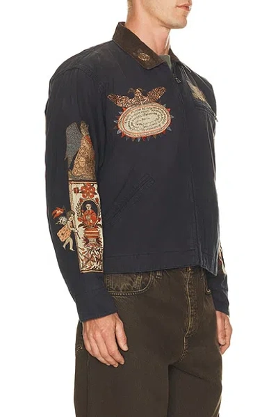 Samuel Zelig Folk Work Jacket In Multi