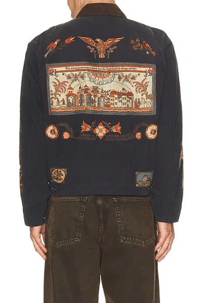 Samuel Zelig Folk Work Jacket In Multi