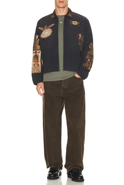 Samuel Zelig Folk Work Jacket In Multi