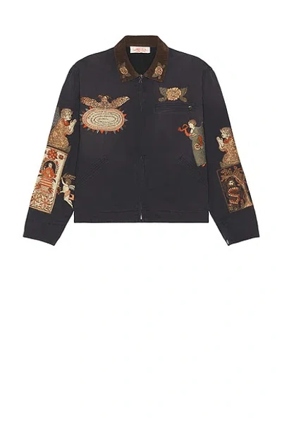 Samuel Zelig Folk Work Jacket In Multi