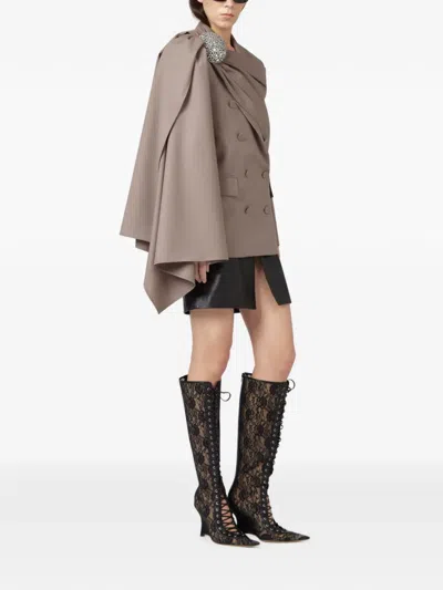 Giuseppe Di Morabito Crystal-embellished Draped Jacket In Multi