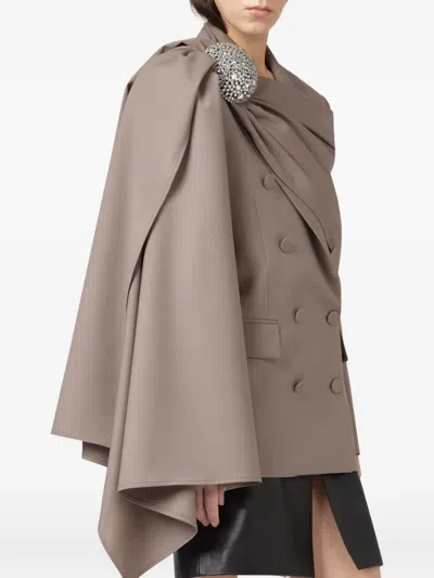 Giuseppe Di Morabito Crystal-embellished Draped Jacket In Multi