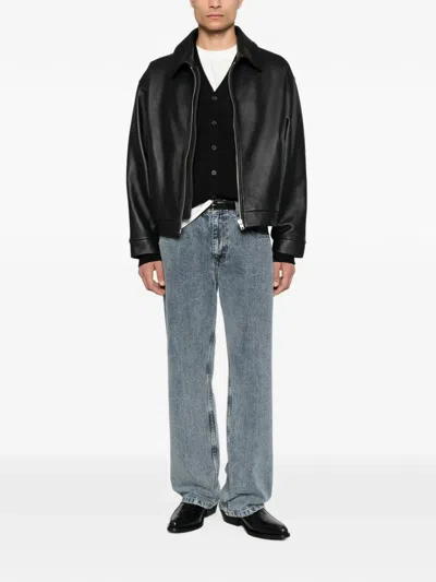 Corneliani Button-up V-neck Cardigan In Black