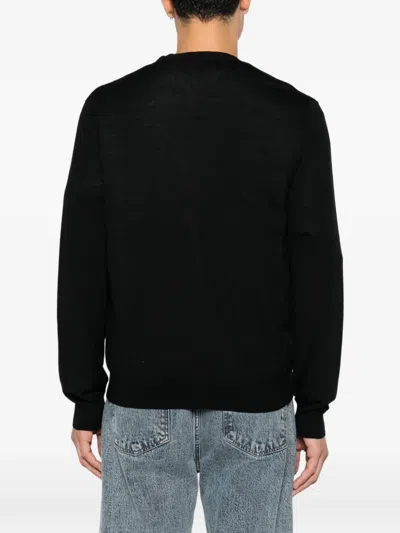 Corneliani Button-up V-neck Cardigan In Black