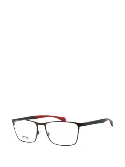 Hugo Boss Rectangle-frame Glasses In Black