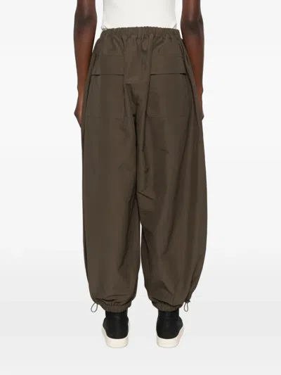 Entire Studios Elasticated-cuff Trousers In Brown