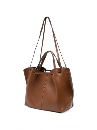 Max Mara Contrast-stitching Tote Bag In Pattern