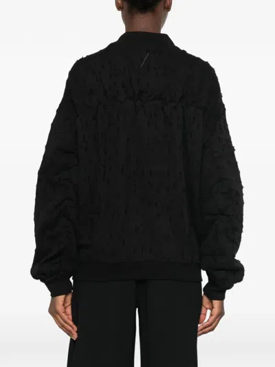 Thom Krom Distressed Ruched-sleeve Jacket In Multi