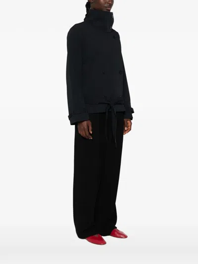 Samsoe & Samsoe Sabianca Double-breasted Belted Jacket In Multi